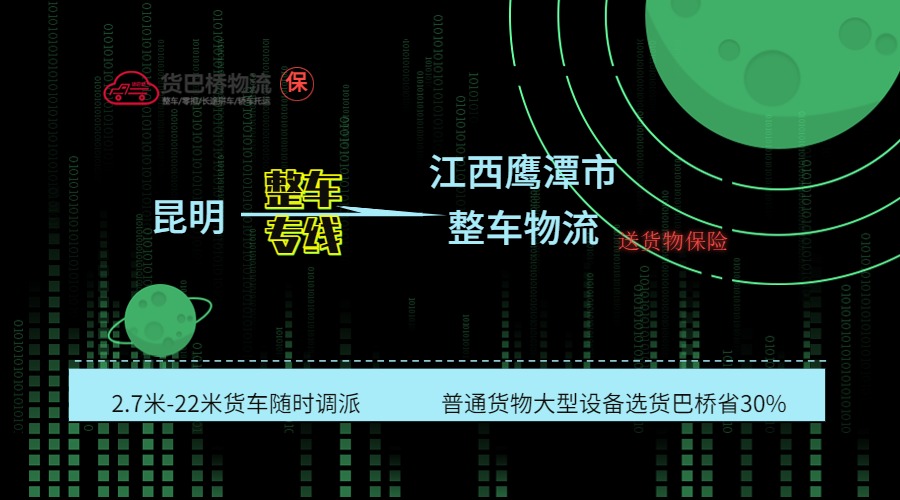昆明到鷹潭整車專線