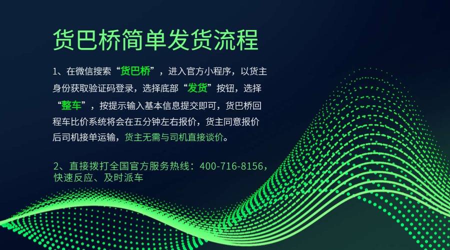 烏魯木齊到海口整車發貨流程